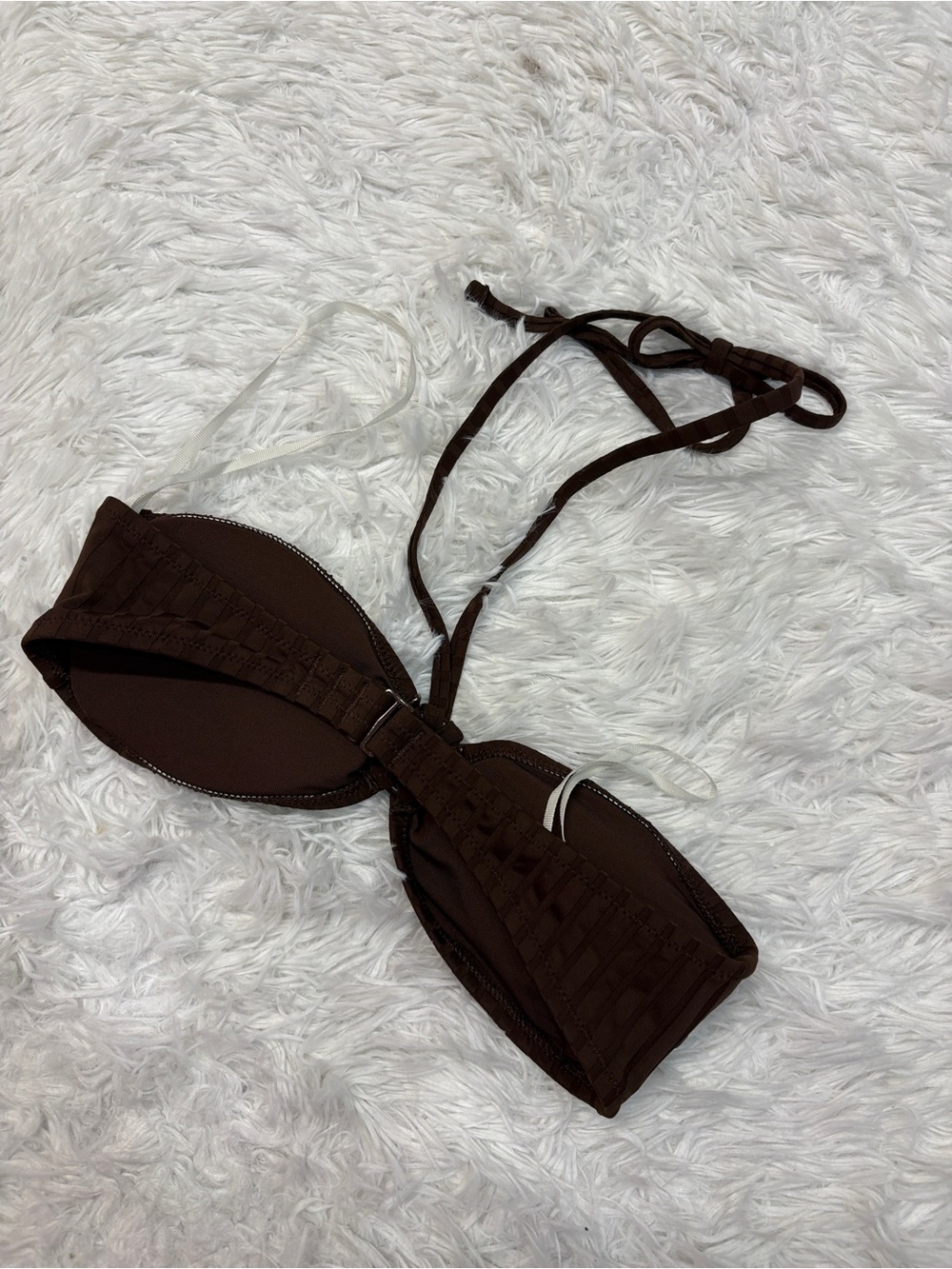 Aerie Brown Bandeau Bikini Halter Top - Picture 2 of 3
